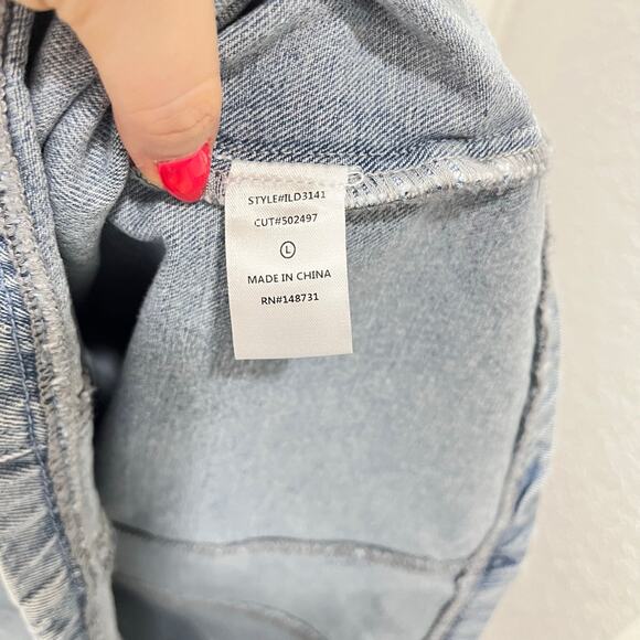 la lavon Denim Dress Size Large Midi Western Rodeo Cowgirl - Picture 9 of 14